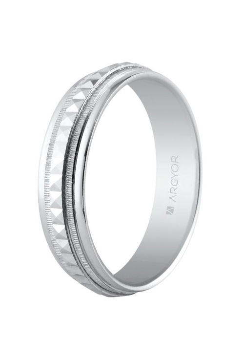 Alianza de plata 925 facetada 5mm - foto 3 - rfcia. 5750152