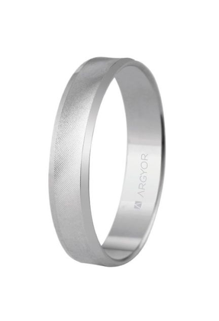 Alianza de plata con aro de 4 mm de ancho, Argyor - foto 3 - rfcia. 5740308