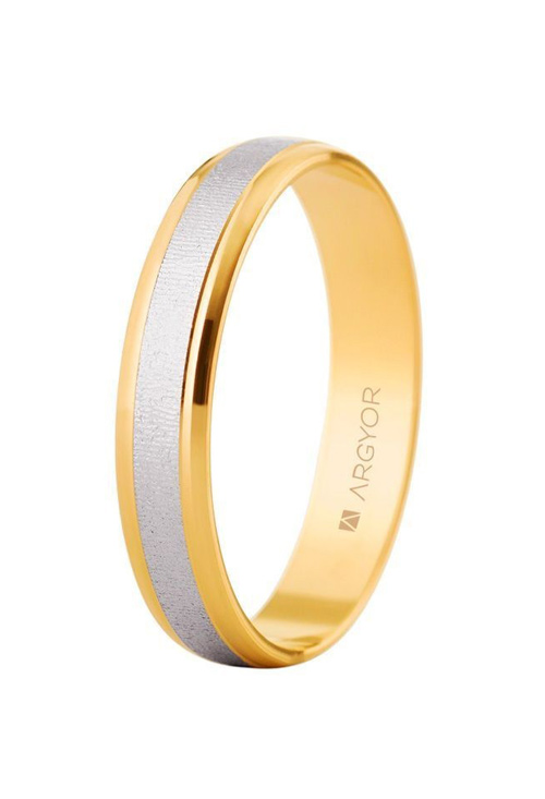 Alianza de oro 9 Ktes oro bicolor de 4mm de ancho 9K5240312