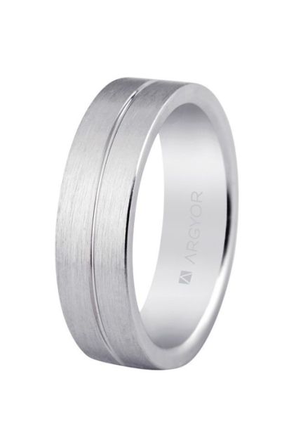 Alianza de plata con 6 mm de ancho, Argyor - foto 1 - rfcia. 5760028