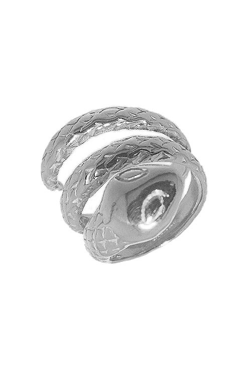 anillo de plata con forma de serpiente tres vueltas precio barato joyeria online
