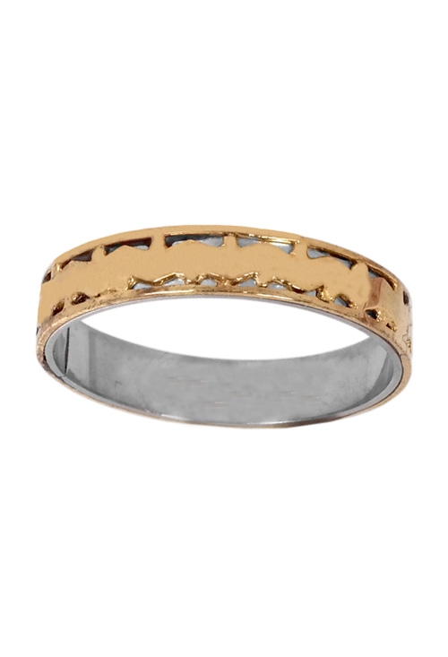 Anillo acero y oro 18 ktes. 142_0237-1