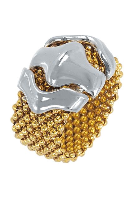 anillo plata chapada con motivo tipo bulgari en plata su color vista oblicua precio de ocasion 248_0368-AB_01