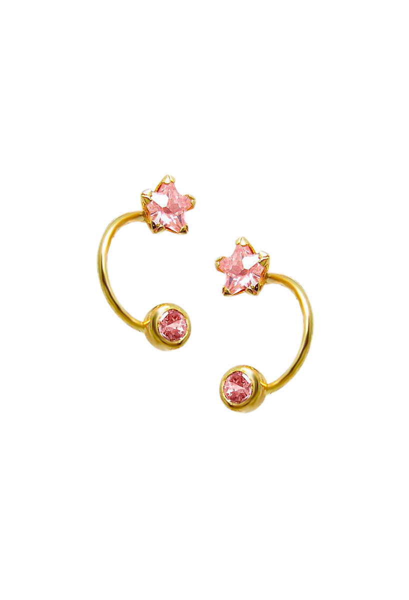 Pendientes oro con piedras - foto 1 - rfcia.059_8675-202