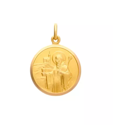 medalla de oro San Benito fotografia frontal