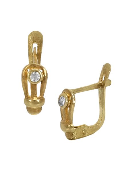 Conjunto oro 1ª ley 750 mmas. (18 k.) pendientes y sortija niña rfcia.140_4.011