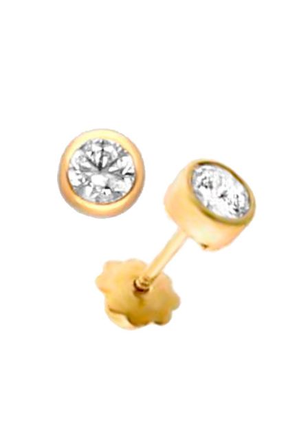 Pendientes bebé oro 18k tipo dormilona 234_1002 foto 2