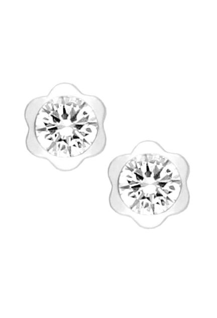 Pendientes oro blanco 18 ktes para niñas 234_1027-B