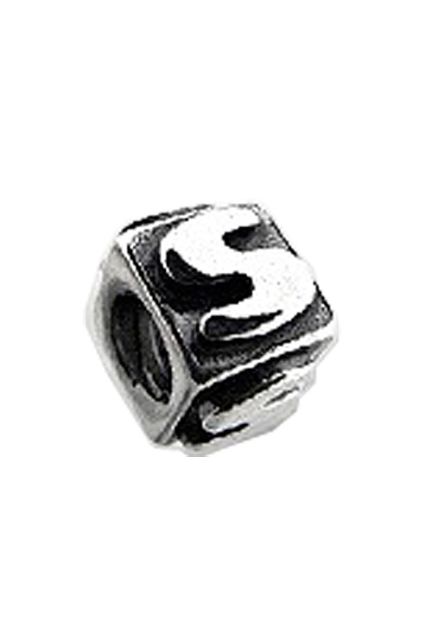 Abalorio de plata inicial S 015_S1-L-S-0