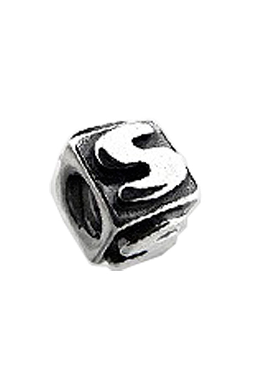 Abalorio de plata inicial S 015_S1-L-S-0