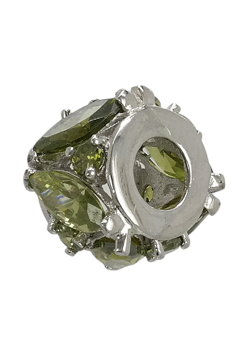 abalorio de plata anillo con olivinas talla nave 015_NAVE-6 foto 2