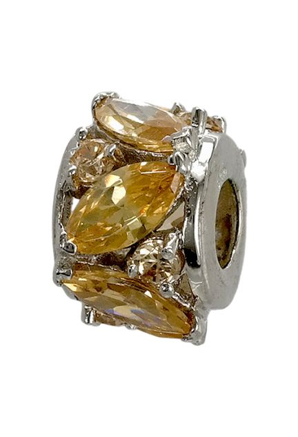 abalorio de plata con citrinos talla nave engastados en garra 015_NAVE-5