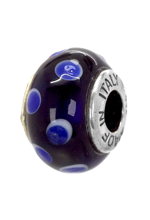 abalorio de plata cristal de murano tonos azules 015_MRN120