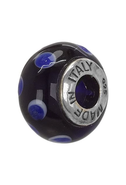 abalorio de plata cristal de murano tonos azules 015_MRN120 foto 2