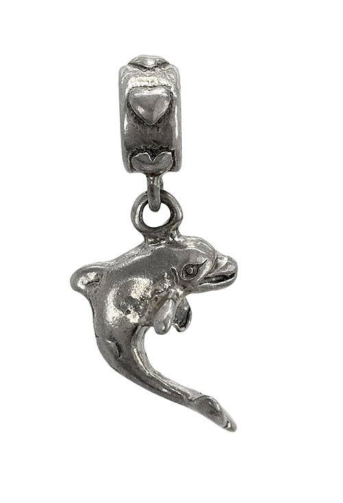 abalorio plata para colgar de pulsera con forma de delfin 015_S8-100