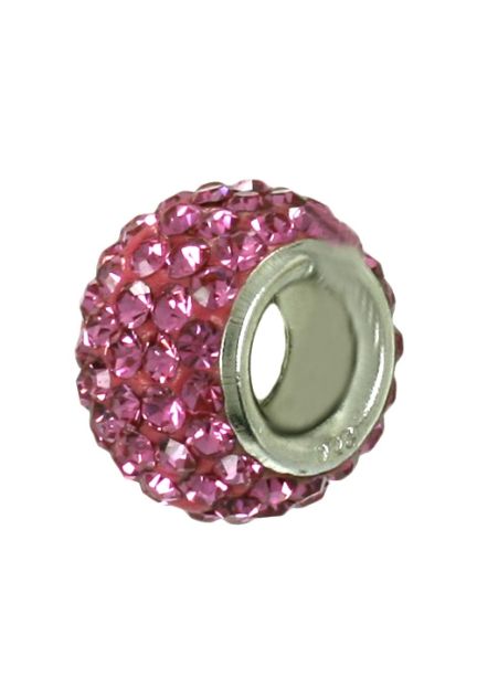 abalorio plata y cuajado cristales swarovski color rosa vista lateral 015_300-01_01