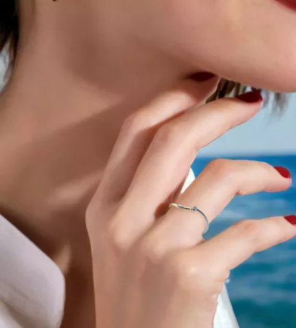 anillo compromiso oro bicolor 18 ktes con diamante 146 0010 10