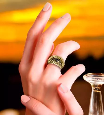 anillo de acero chapado oro viceroy 152 B1003A015 06 10