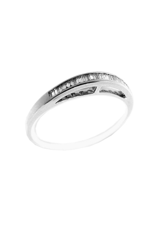 Anillo de compromiso media alianza oro blanco 18 ktes y diamantes - foto 3 - rfcia.048_YB12274