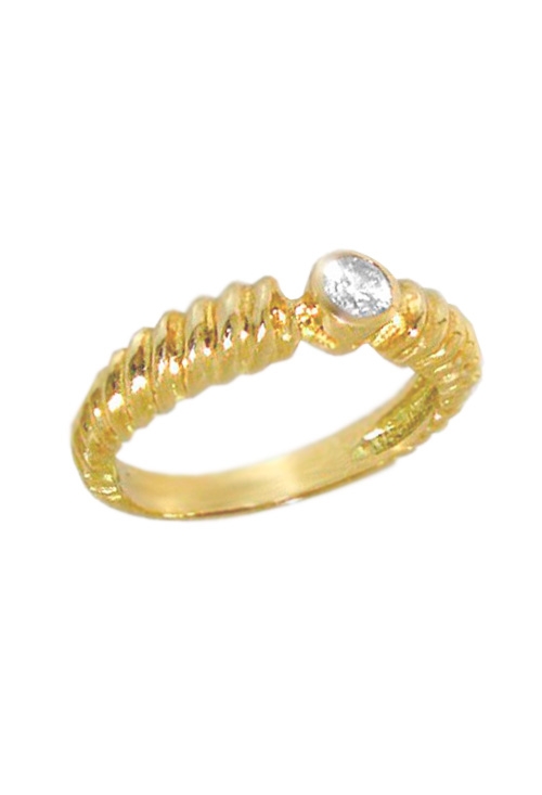 Anillo de compromiso oro amarillo 18 ktes con diamante - foto 3 - rfcia.083_SB5190