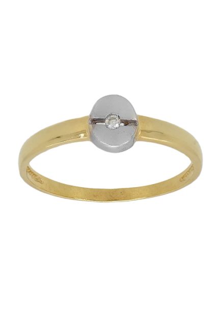 Anillo de compromiso oro bicolor con diamante - foto 3 - rfcia.083_AURYGEM013
