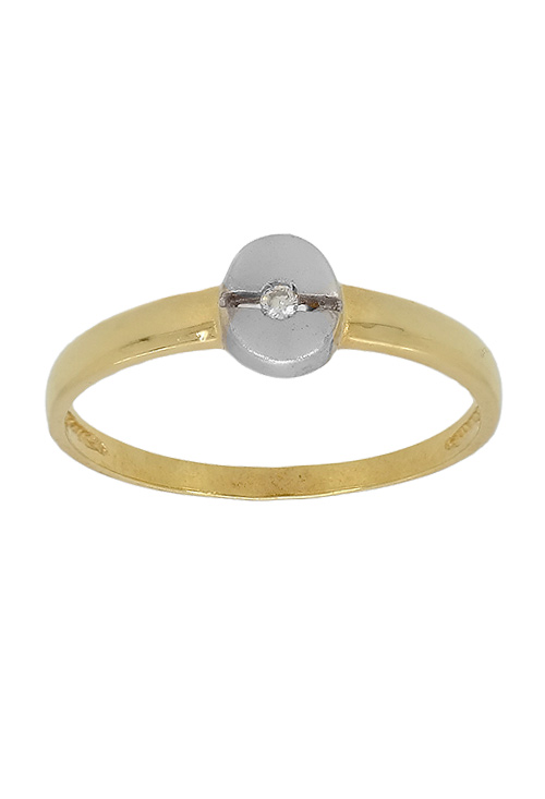 Anillo de compromiso oro bicolor con diamante - foto 3 - rfcia.083_AURYGEM013
