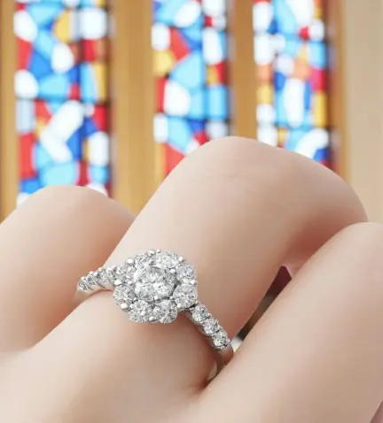 anillo de compromiso oro blanco 18k con circones 085 0113370S 11