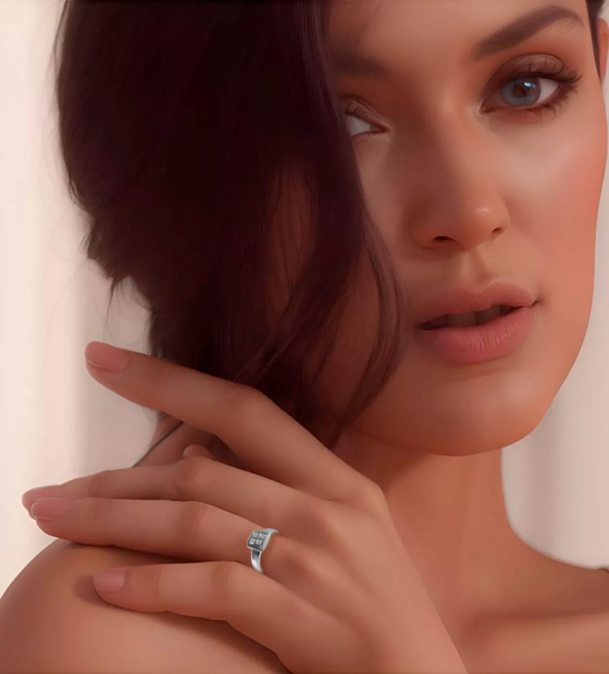 anillo de compromiso oro blanco 18 ktes con diamantes