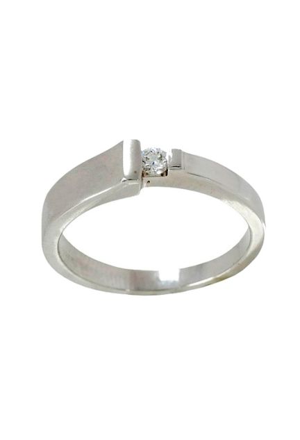 Anillo de compromiso tipo solitario oro blanco y diamante - foto 3 - rfcia.048_RG080633-118