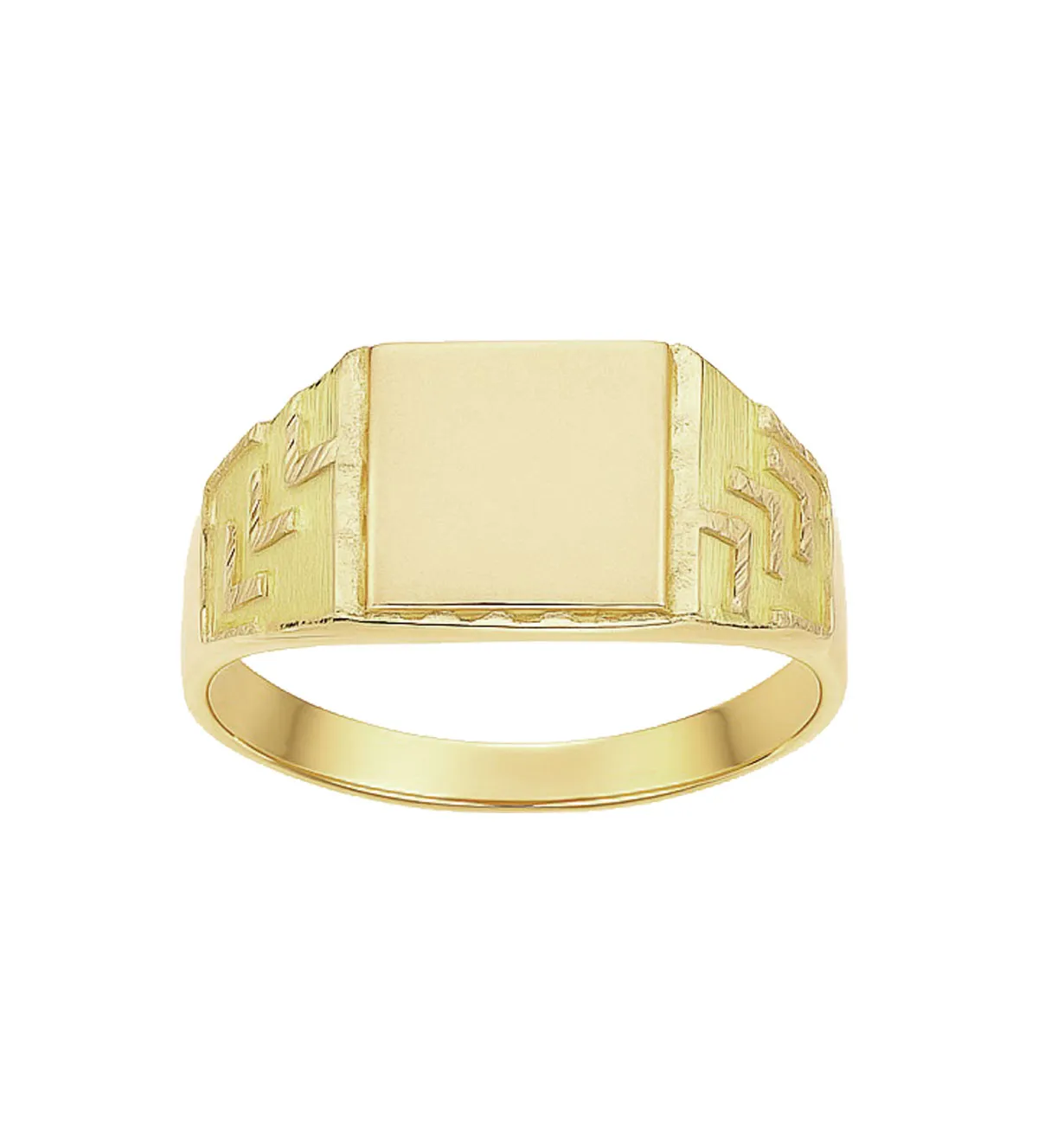 Anillo de oro 18K sello para grabar 002_498-S