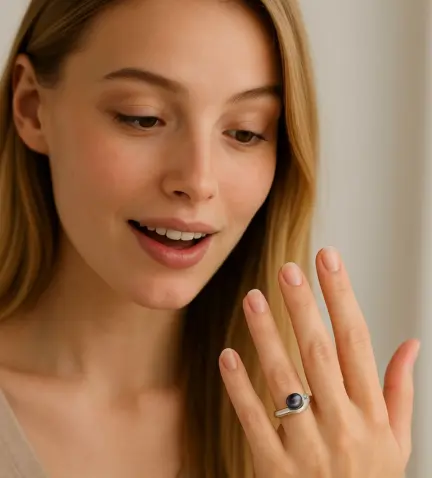 anillo-de-oro-blanco-18k-con-perla-tahiti-y-circon-146_0295 modelo mujer