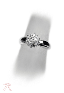 Anillo de oro blanco para mujer con circonitas - foto 3 - rfcia.002_50954-S-OB