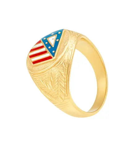 anillo de oro sello atletico de madrid esmaltado 033_ATDE_M toma lateral