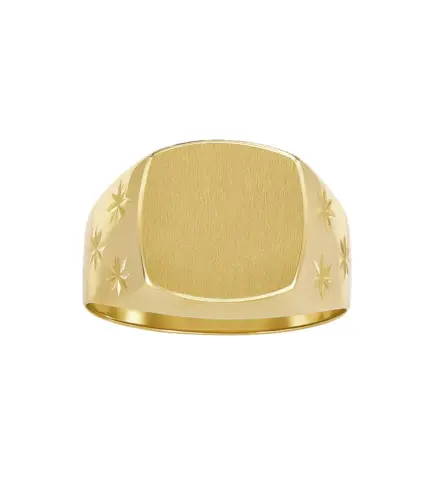 anillo de oro sello de hombre para grabar 002_946-S