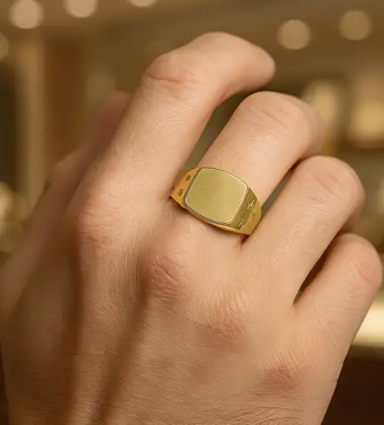 anillo de oro sello de hombre para grabar 002_946-S_10