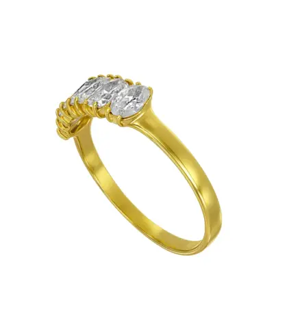 anillo de oro y circones 139_0037-B foto toma de lado