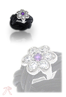 Anillo de plata y cuero - foto 1 - rfcia.015_AN-016ZA