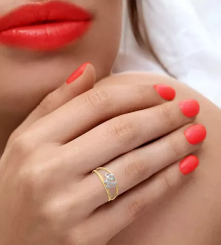 anillo oro bicolor 18 ktes elefante 085 0111458 10