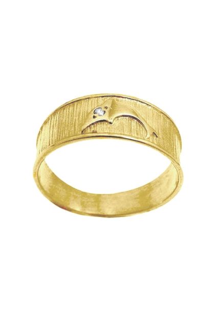 anillo de oro 18 ktes motivo delfin a precio de ocasion