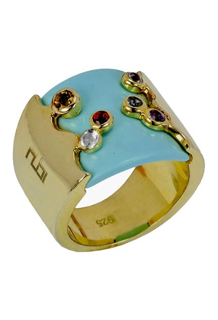 Anillo plata ley, sortija con piedras - foto 3 - rfcia.004_RA2850T