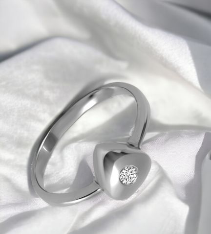 Anillo de compromiso oro blanco 18 ktes con diamante - foto RRSS - rfcia.192_Z0195