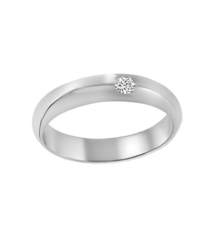 anillo compromiso platino y brillante