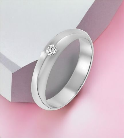 anillo compromiso platino y brillante RRSS