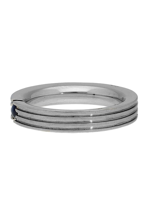 anillo de acero y oro con zafiro azul foto lateral 142_0366-1-Z_02