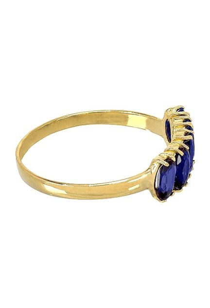 Anillo de mujer oro amarillo 18 ktes y cuarzos azules.139_0037-A joyas de oro para mujer a precios baratos