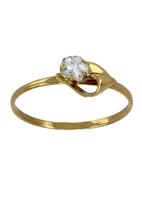 Anillo de oro 18 K y circonita para Comunión 002_51441-S