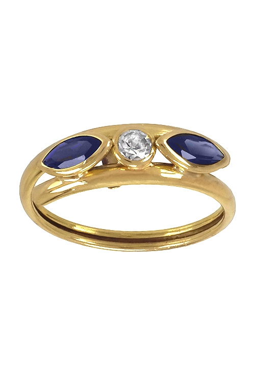 Anillo de oro con circonitas especial niñas 063_4010-SA a precios baratos