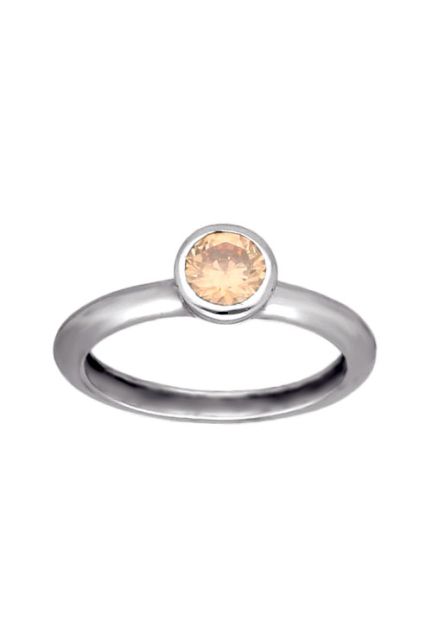 Sortija de plata mujer con citrino 103_YR5675-C oportunidad outlet
