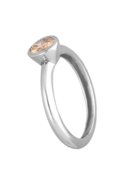 anillo de plata chaton con cuarzo citrino foto lateral 103_YR5675-C_01