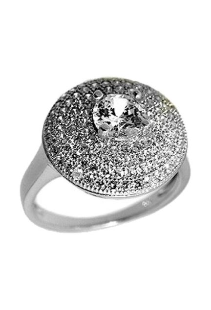 Anillo plata con circonitas rosetón 042_A023-S (Anillos y sortijas)